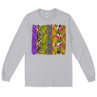 Moon Dust Mardi Gras Brushstrokes Long Sleeve Tee - BundleAndBundleShop