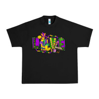 Black mardi gras love Urban Heavy Tee - FaDigitalArtStudio