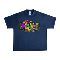 Navy mardi gras love Urban Heavy Tee - FaDigitalArtStudio
