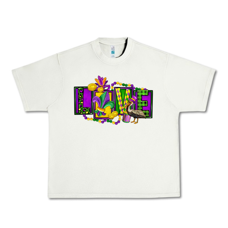 Mardi Gras Love Urban Heavy Tee by FaDigitalArtStudio | Teevron