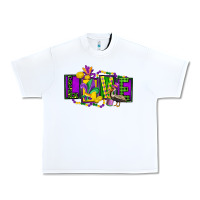 White mardi gras love Urban Heavy Tee - FaDigitalArtStudio