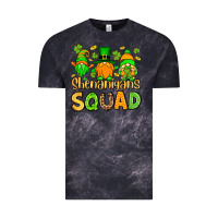 Cloud Black St. Patrick's Shenanigans squad gnomies Vintage Tee - OliviaCreatesArt
