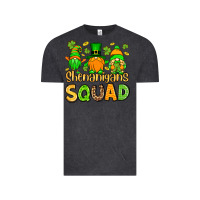 Vintage Black St. Patrick's Shenanigans squad gnomies Vintage Tee - OliviaCreatesArt