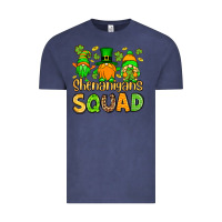 Vintage Denim St. Patrick's Shenanigans squad gnomies Vintage Tee - OliviaCreatesArt