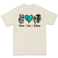 Bone Peace Love Indians Premium Tee - Jasminsmagicworld