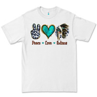 White Peace Love Indians Premium Tee - Jasminsmagicworld