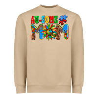 Mushroom ausome autism mom Heavyweight Sweatshirt - AdoDesignShop