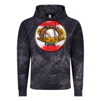 Cloud Black baseball with sunflower round earrings Vintage Hoodie - BundleAndBundleShop