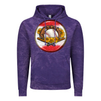 Cloud Purple baseball with sunflower round earrings Vintage Hoodie - BundleAndBundleShop
