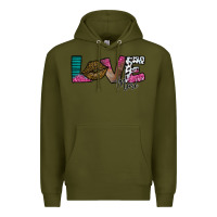 Army Green Love More Premium Hoodie - SublimationCraftShop