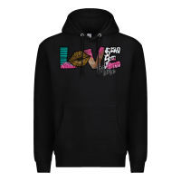 Black Love More Premium Hoodie - SublimationCraftShop