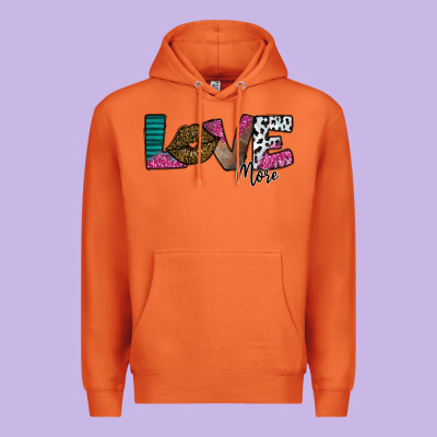 Love More Premium Hoodie Designed By Sublimationcraftshop