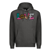 Charcoal Heather Love More Premium Hoodie - SublimationCraftShop