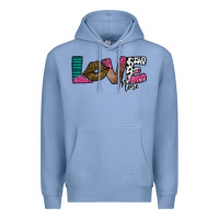 Colony Blue Love More Premium Hoodie - SublimationCraftShop