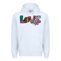 White Love More Premium Hoodie - SublimationCraftShop