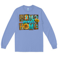 Colony Blue Western Home Sweet Home Long Sleeve Tee - FaDigitalArtStudio