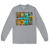 Heather Grey Western Home Sweet Home Long Sleeve Tee - FaDigitalArtStudio