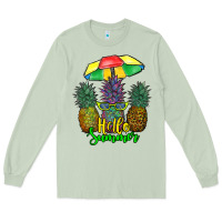 Matcha hello summer pineapples Long Sleeve Tee - RanaPortraitStore