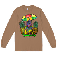 Toasted Coconut hello summer pineapples Long Sleeve Tee - RanaPortraitStore