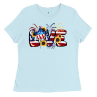 Love 4th Of July Ladies Tee | Teevron