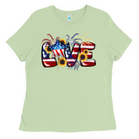 Matcha Love 4th of july Ladies Tee - CowGirlArtShop