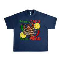 Navy Pinchin' tails suckin' head crawfish Urban Heavy Tee - FaDigitalArtStudio