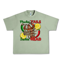 Oil Green Pinchin' tails suckin' head crawfish Urban Heavy Tee - FaDigitalArtStudio