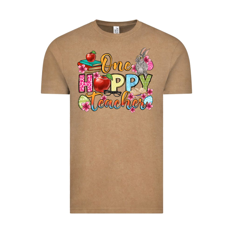 Easter Day One Hoppy Teacher Vintage Tee by OliviaCreatesArt | Teevron