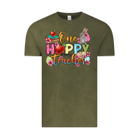 Vintage Olive Easter Day One hoppy Teacher Vintage Tee - OliviaCreatesArt