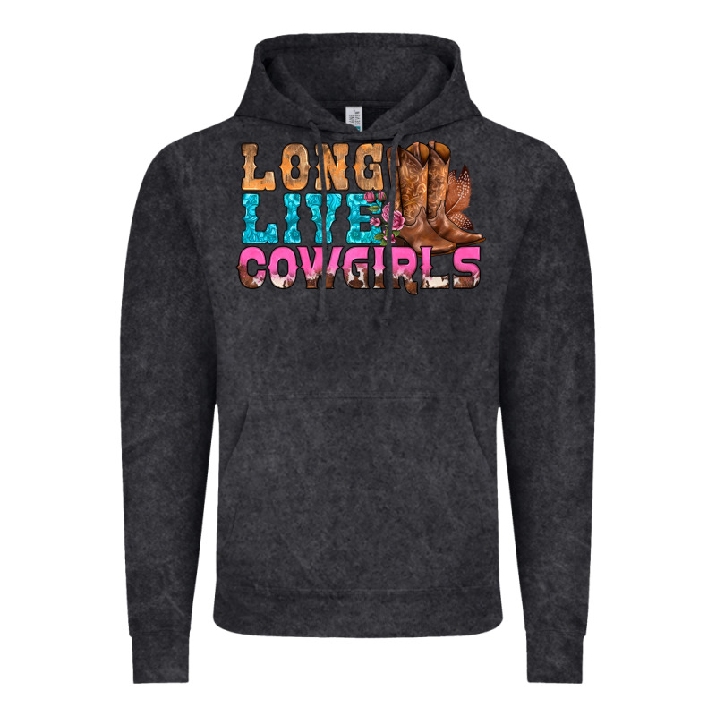 Western Long Live Cowgirls With Roses Vintage Hoodie by BundleAndBundleShop | Teevron