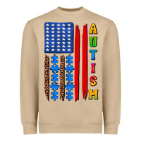 Mushroom autism american flag Heavyweight Sweatshirt - AdoDesignShop