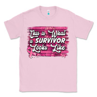 Bubblegum Pink this is what a survivor looks like breast cancer awareness Classic Tee - Jasminsmagicworld