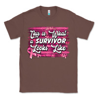 Chestnut this is what a survivor looks like breast cancer awareness Classic Tee - Jasminsmagicworld