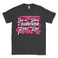 Smoke this is what a survivor looks like breast cancer awareness Classic Tee - Jasminsmagicworld