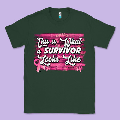 This Is What A Survivor Looks Like Breast Cancer Awareness Classic Tee Designed By Jasminsmagicworld