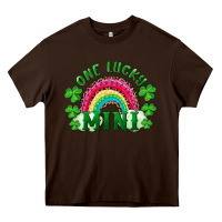 Chocolate Brown st patricks day one lucky mini Heavy Core Tee - RanaPortraitStore