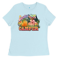 Baby Blue Easter Day Camper Ladies Tee - HowdyJamesFarm