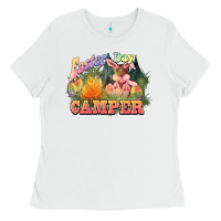 White Easter Day Camper Ladies Tee - HowdyJamesFarm