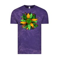 Cloud Purple St. Patrick's sunflower Vintage Tee - OliviaCreatesArt