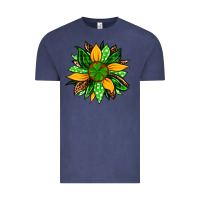Vintage Denim St. Patrick's sunflower Vintage Tee - OliviaCreatesArt