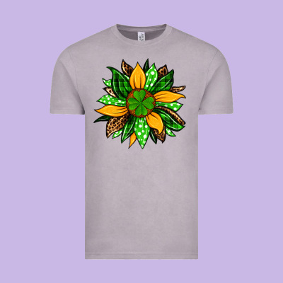 St. Patrick's Sunflower Vintage Tee Designed By Oliviacreatesart