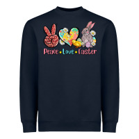Navy peace love easter Heavyweight Sweatshirt - AdoDesignShop