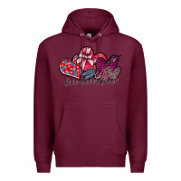 Burgundy love never fails Premium Hoodie - SublimationCraftShop
