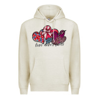 Oatmeal Heather love never fails Premium Hoodie - SublimationCraftShop