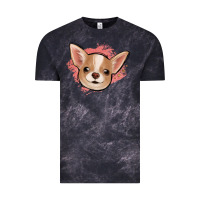 Cloud Black chihuahua pink glitter Vintage Tee - Jasminsmagicworld