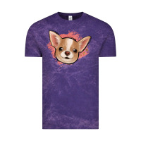 Cloud Purple chihuahua pink glitter Vintage Tee - Jasminsmagicworld