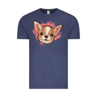 Vintage Denim chihuahua pink glitter Vintage Tee - Jasminsmagicworld