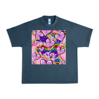 Midnight Navy pride heart seamless pattern Urban Heavy Tee - FaDigitalArtStudio