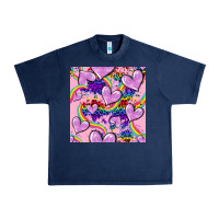 Navy pride heart seamless pattern Urban Heavy Tee - FaDigitalArtStudio