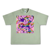 Oil Green pride heart seamless pattern Urban Heavy Tee - FaDigitalArtStudio